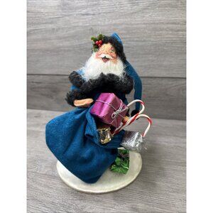 Annalee 1997 10” “True Blue” Santa Collector Edition Collectible Doll